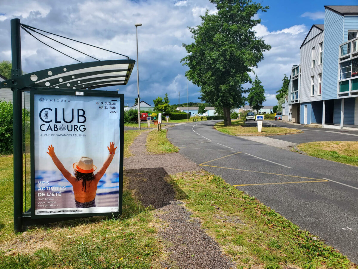 Affichage temporaire cabourg