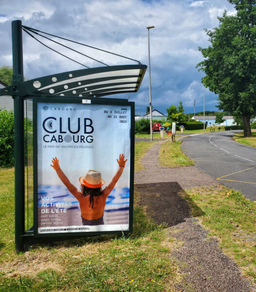 Affichage temporaire cabourg