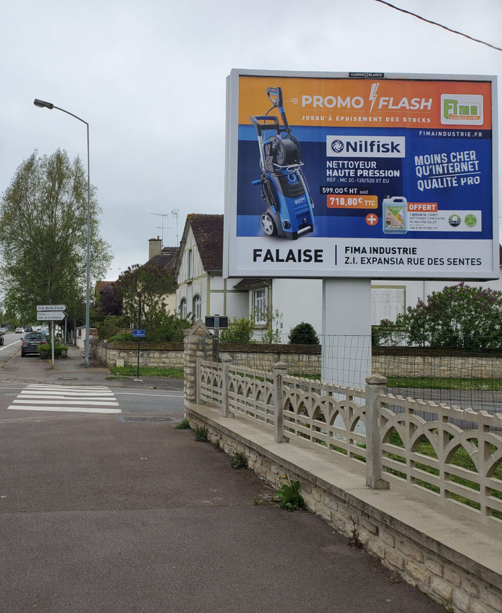 Panneau publicitaire extérieur Cadres Blancs