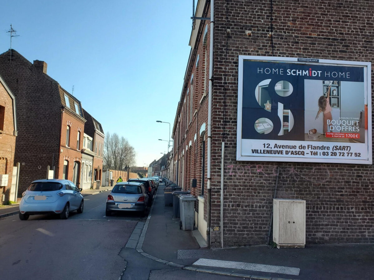 pancarte publicitaire Cadres Blancs